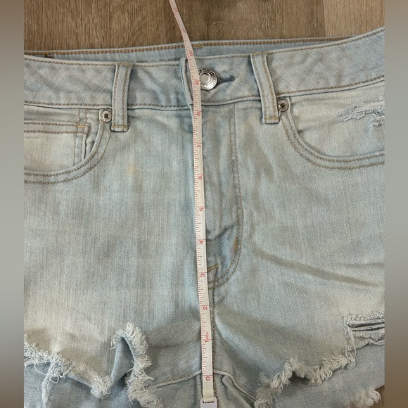 American Eagle High Rise Shortie Jean Shorts - Picture 4 of 13